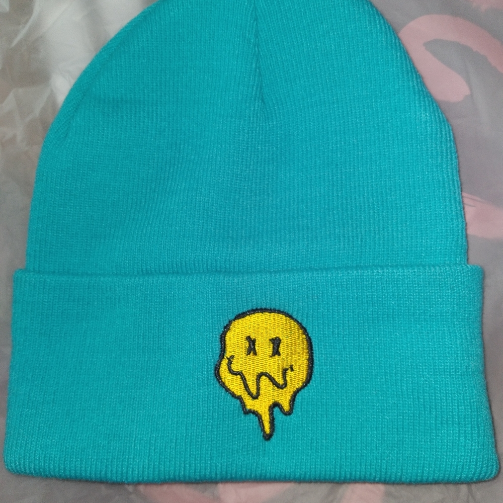 Bright Blue Romwe Style Beanie